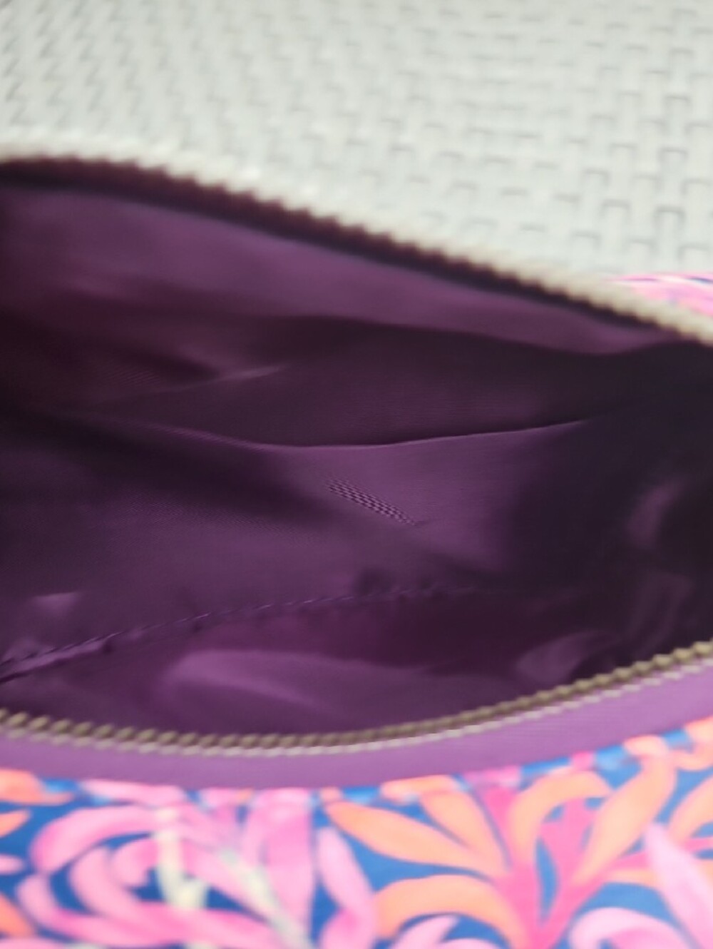 NWOT William MORRIS Willow Bough Leaf Vine Cosmetic.Make Up Travel Floral Pouch - Picture 17 of 17